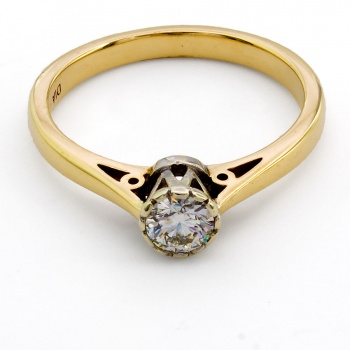 9ct gold Diamond 25pt Ring size J½